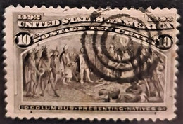 USA 1893 - Canceled - Sc# 237 - Columbus Issue 10c - Usados