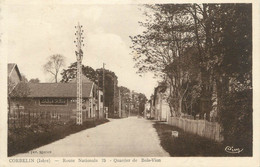 CPA FRANCE 38 " Corbelin, Route Nationale 75 Quartier Du Bois Vion" - Corbelin