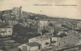 CPA FRANCE 83 " Comps Sur Artuby, Vue Prise De La Route De Castellane" - Comps-sur-Artuby