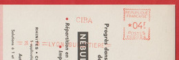 EMA  CIBA à LYON Guillotiére Sur Carton Publicitaire - EMA (Print Machine)