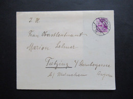 Österreich 1935 Bregenz Todesanzeige Vom Altbürgermeister Von Bregenz (1906 -1929) Ferdinand Kinz Nach Tutzing Gesendet - Cartas & Documentos