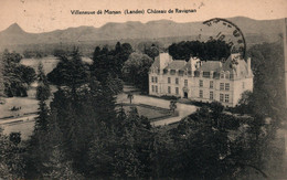 Villeneuve De Marsan (Landes) Château De Ravignan, Vue Aérienne - Edition Papegnin - Carte De 1926 - Villeneuve De Marsan