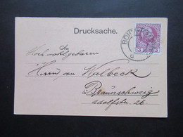 Österreich 1910 Nr. 141 EF Drucksache Böhm. Kamnitz Bezüglich Braunschweiger Wintermesse 1910 Glaswarenfabrikate - Covers & Documents