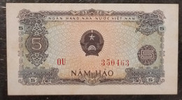 Viet Nam Vietnam 5 Hao UNC Banknote Note 1976 - P#79 / 02 Photo - Vietnam