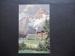 Österreich 1910 Nr. 166 EF Künstler AK Dolimitenstrasse In Tirol Schluderbach Mit Strichstempel Schluderbach - Lettres & Documents