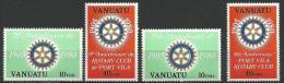 Vanuatu YT 609 à 612 " Rotary International " 1980 Neuf** - Vanuatu (1980-...)