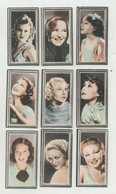 9 Vintage Cigarette Cards, Cinema, Stars On The Screen , Godfrey Phillips (2 Scans) - 154 - Phillips / BDV