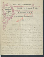 LETTRE COMMERCIALE DE 1908 ELIE NOGAREDE COIFFURES PARFUMERIES ECT À MILLAU : - Droguerie & Parfumerie