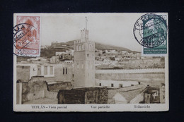 MAROC ESPAGNOL - Affranchissement De Tetouan Sur Carte Postale En 1934 Pour La France - L 87406 - Spanish Morocco