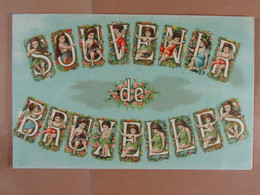 Souvenir De Bruxelles (illustration, Angelots) - Sets And Collections