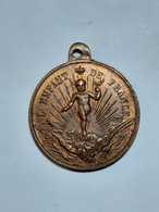 RARE.MEDAILLE "NAPOLEON.EUGENE.LOUIS" LA NAISSANCE DU FILS DE NAPOLEON III - Royaux / De Noblesse