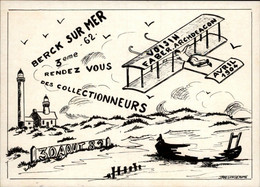 SALONS DE COLLECTIONS - Collectionneurs - Salon De Cartes Postales 1981 - 62 BERCK SUR MER - Dessin De Gonsseaume - Bourses & Salons De Collections