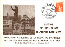 SALONS DE COLLECTIONS - 2 CARTES - Exposition Cartophile - Salon De Cartes Postales - DUNKERQUE - 1979 - Bourses & Salons De Collections