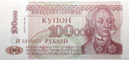 Transnistrie - 100000 Roubles - 1996 - PICK 31 - NEUF - Sonstige – Europa