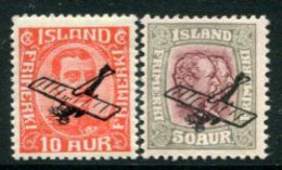 ICELAND 1928-29 Airmail Overprints, MNH / **.  Michel 122-23 - Nuevos