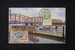 JAPON - Affranchissement Tricolore De Sendai Sur Carte Postale En 1923 Pour La France - L 87432 - Cartas & Documentos