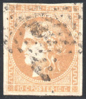 YT 43 - JAUNE BISTRE - OBLITERATION ETOILE DE PARIS 15 - 1870 Bordeaux Printing