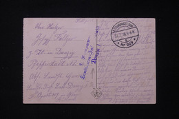 ALLEMAGNE - Carte Postale En Feldpost En 1916 D'un Soldat à Danzig - L 87436 - Cartas