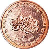 Slovénie, Médaille, 2 C, Essai Trial, 2003, Paranumismatique, SUP, Copper - Essais Privés / Non-officiels