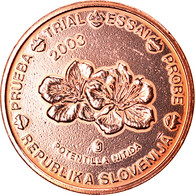 Slovénie, Médaille, 2 C, Essai Trial, 2003, Paranumismatique, SUP, Copper - Privatentwürfe