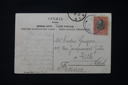 SERBIE - Carte Postale Pour La France En 1907 - L 87437 - Serbia
