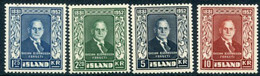 ICELAND 1952  Death Of  Björnsson Set  MNH / **.  Michel 281-84 - Nuovi