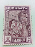 MALAISIE - MALAYA SELANGOR - Timbre 1957 : Portrait Du Sultan Shah Alam Hisamund-din - Selangor