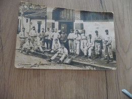 Carte Photo Militaire Militaira Guerre 14/18 Vienne Isère 1916 Corvée De Pommes De Terre - Guerra 1914-18