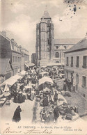 76-LE-TREPORT- LE MARCHE , PLACE DE L'EGLISE - Le Treport