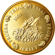 Jersey, Médaille, 10 C, Essai-Trial, 2003, Paranumismatique, FDC, Laiton - Autres & Non Classés