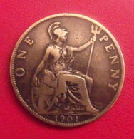 Grande-Bretagne. 1 One Penny 1901. Victoria - 20 Pence