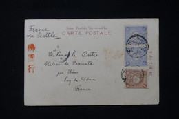 JAPON - Affranchissement De Chuzenji Sur Carte Postale En 1905 Pour La France Via Seattle - L 87458 - Lettres & Documents