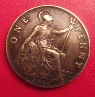 Grande-Bretagne. 1 One Penny 1917. Georges V - Otros & Sin Clasificación