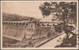 The Dam, Lake Vrynwy, Montgomeryshire, C.1930 - Valentine's Postcard - Montgomeryshire