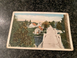 Quebec - Olde Wooden Bridge Over The Montmorency River - Used 1918 - Cataratas De Montmorency