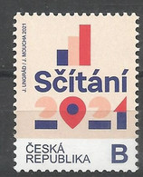 CZ 2021-1105 CENSUS, CZECH, 1v, MNH - Unused Stamps