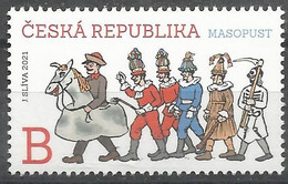 CZ 2021-1106 CARNIVAL, CZECH, 1v, MNH - Ongebruikt