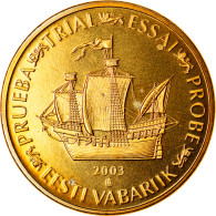Estonia, Médaille, 50 C, Essai Trial, 2003, Paranumismatique, FDC - Autres & Non Classés