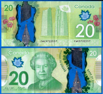 Canada 20 Dollars 2012 Prfix FWK Polymere Billet Reine Elisabeth Fleur Monument Paypal Bitcoin OK! - Canada