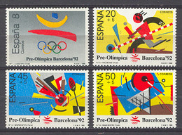 Spain. Pre-Olympic Barcelona-92 (1) 2963-66 (**) Mi 2844-2847 - 1981-90 Ungebraucht