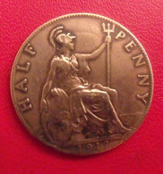 Grande-Bretagne. 1/2 Half Penny 1917. Georges V - Altri & Non Classificati