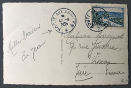 France TAD POSTE AU ARMEES 4.9.1955 (Allemagne) Sur Carte Postale - (B701) - 1921-1960: Modern Period