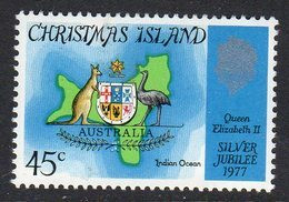 CHRISTMAS ISLAND - 1977 SILVER JUBILEE STAMP FINE MNH ** SG 83 - Christmas Island