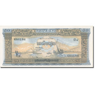 Billet, Cambodge, 50 Riels, 1972, KM:7d, SPL - Cambodja