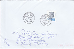 LUXEMBOURG SEUL SUR LETTRE POUR LA FRANCE 2016 - Storia Postale