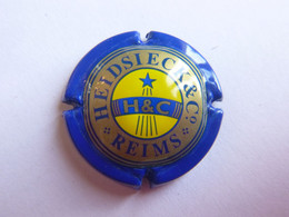 Plaque De Muselet Capsule Caps - Champagne Charles Heidsieck Et Compagnie Reims - Bleu - Heidsieck, Charles