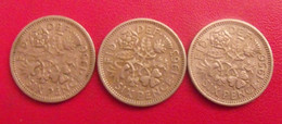 Grande-Bretagne. Lot De 3 Pièces : 6 Pence. 1956, 1956, 1963. Elizabeth II - Sonstige & Ohne Zuordnung