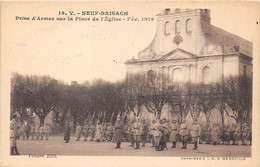 68-NEUF-BRISACH- PRISE D'ARMES SUR LA PLACE DE L'EGLISE -FEVRIER 1919 - Neuf Brisach