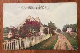 USA -  COTTAGE  AT NANTUCKET  - VINTAGE POST CARD JUL 13 1910 - Fall River