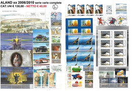 ALAND **2006/2010 LOTTO SERIE VARIE - Collections, Lots & Séries